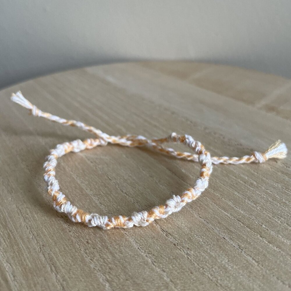 Violetta Bracelet, anklet, trendy, comfortable, tie, embroidery thread, woven